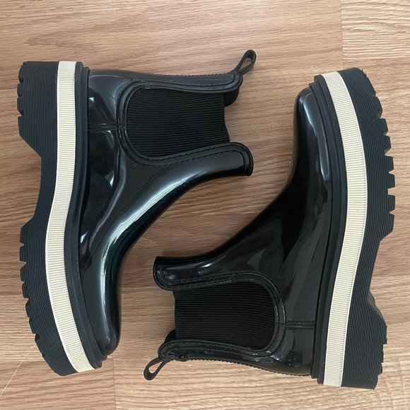 SOLD - LIKE NEW! - Lemon Jelly Netty Boot in Black / White - Size 37 - Picture 5 of 8